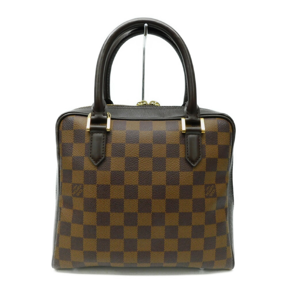 Louis Vuitton Brera Damier Handbag Ebene Brown